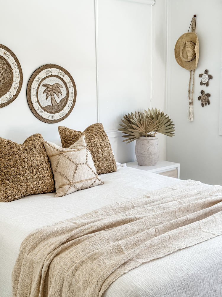 Palm Tree Shell Wall Hanging – White Sand