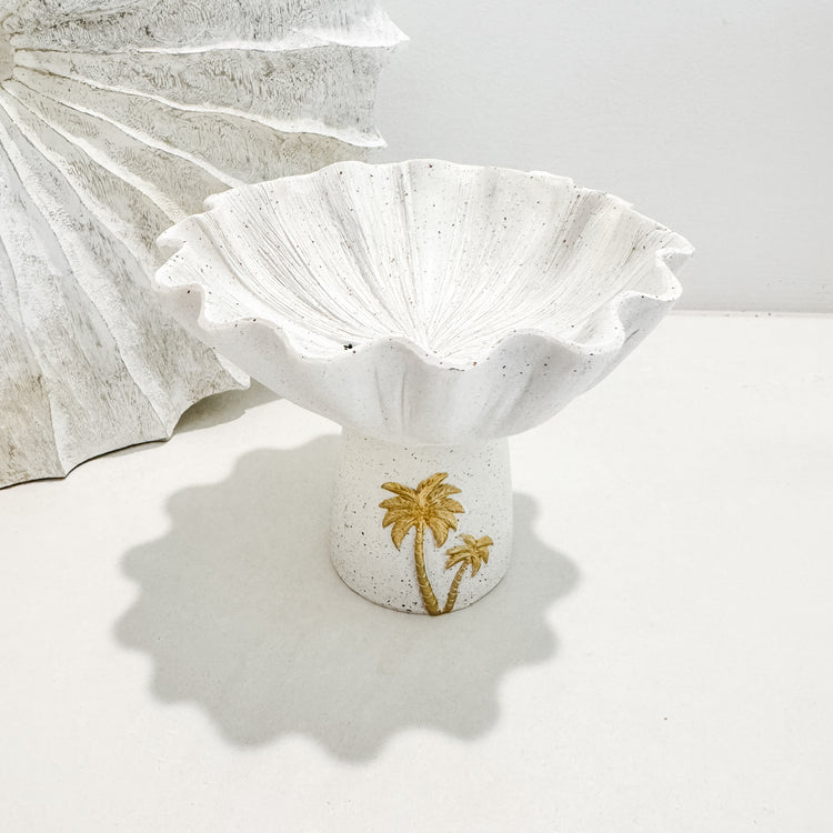 Palm Cove Pedestal Bowl