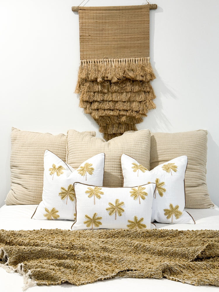 Latte Palms Cushion Cover | 30x50cm