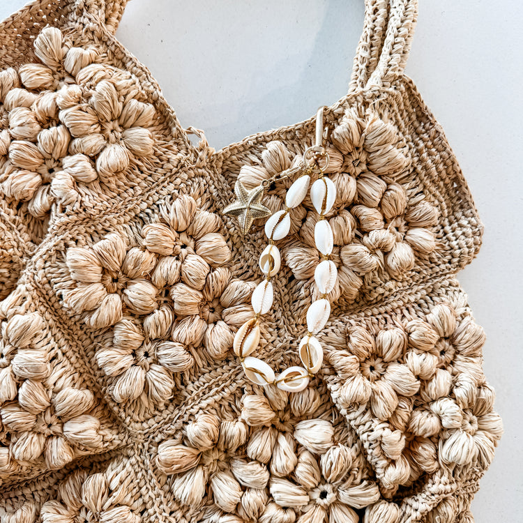 Amalfi Raffia Floral Bag