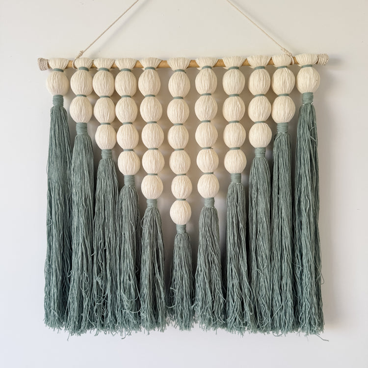 Coastal Cascade Cotton Wall Hanging