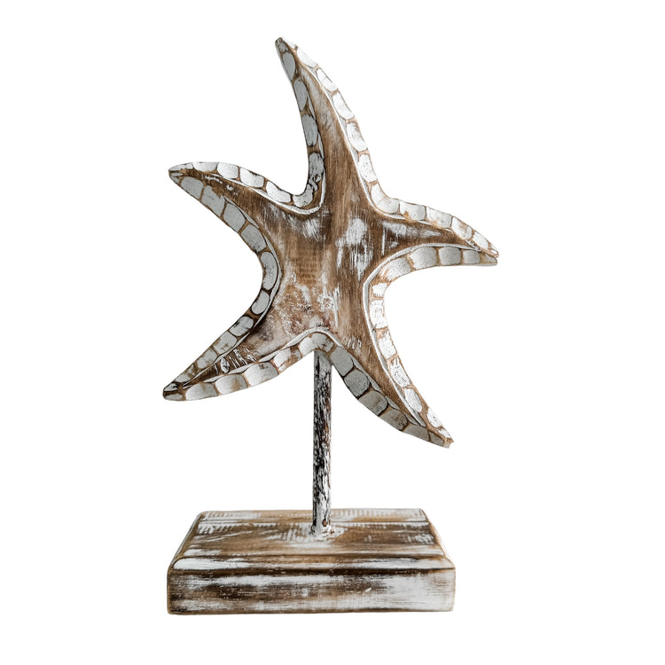Starfish on Stand| Point | Brown