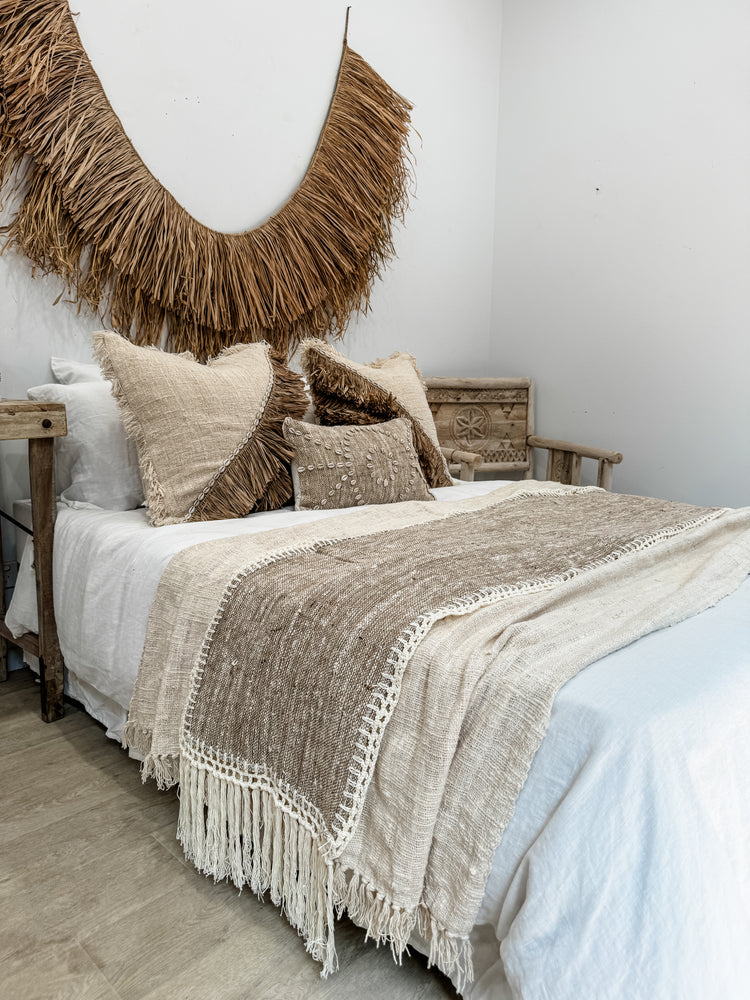 Husk Bed Runner | Table Runner | Fringe | 47x230cm