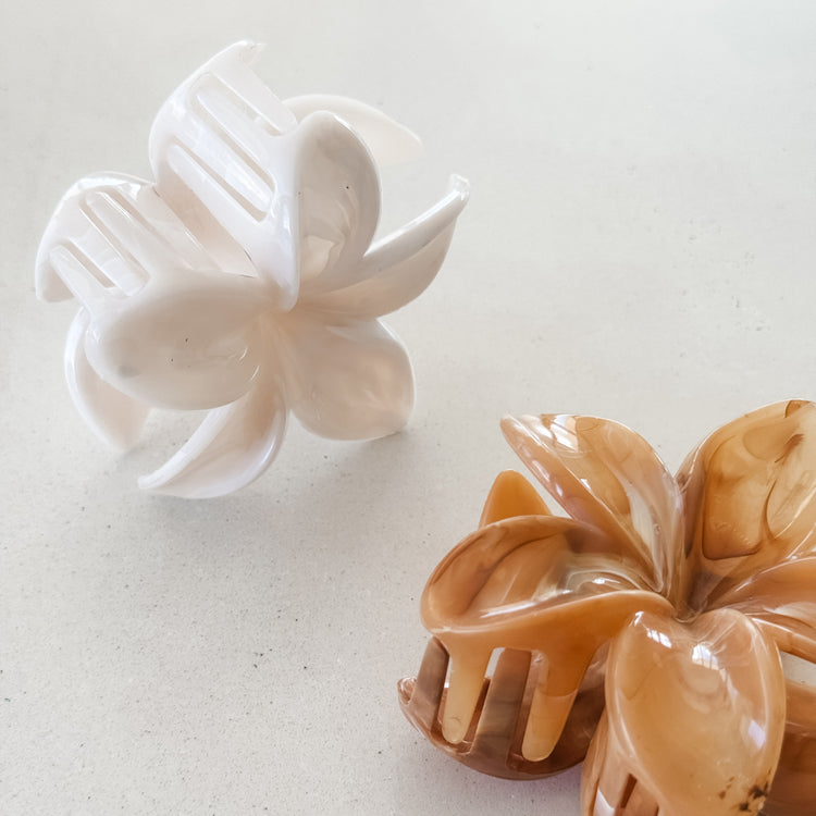 Frangipani Hair Claw Set of 2 | Willow & the Waves Collection