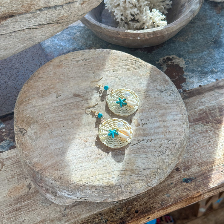 Ocean Pearl Earrings | Bleach | Willow & the Waves