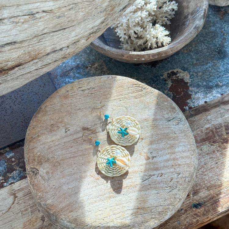 Ocean Pearl Earrings | Bleach | Willow & the Waves