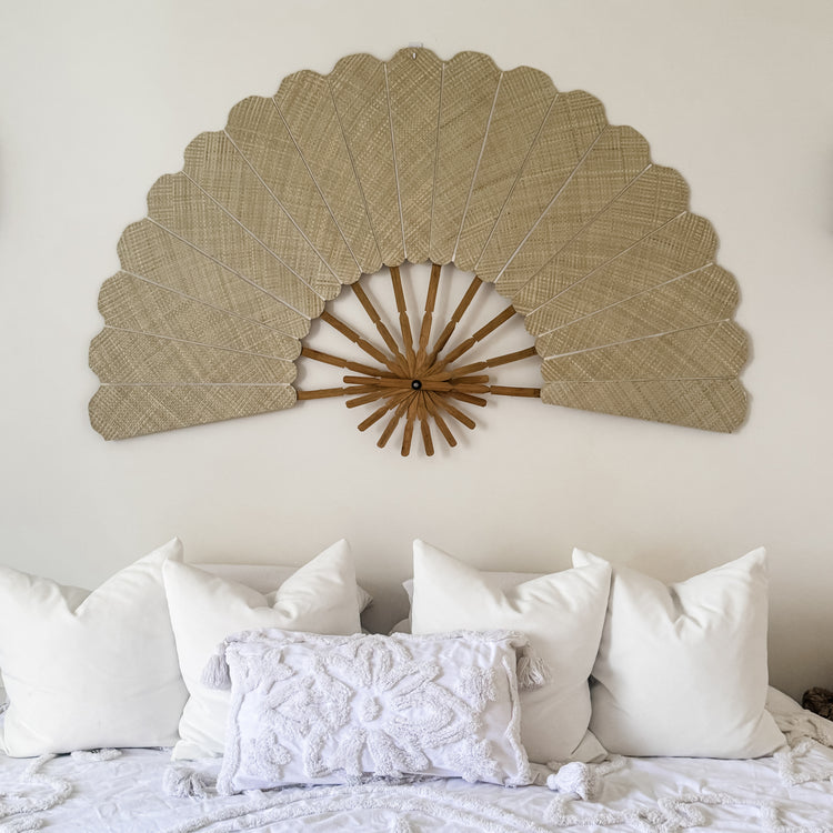 Natural Grande Wall Fan Preorder
