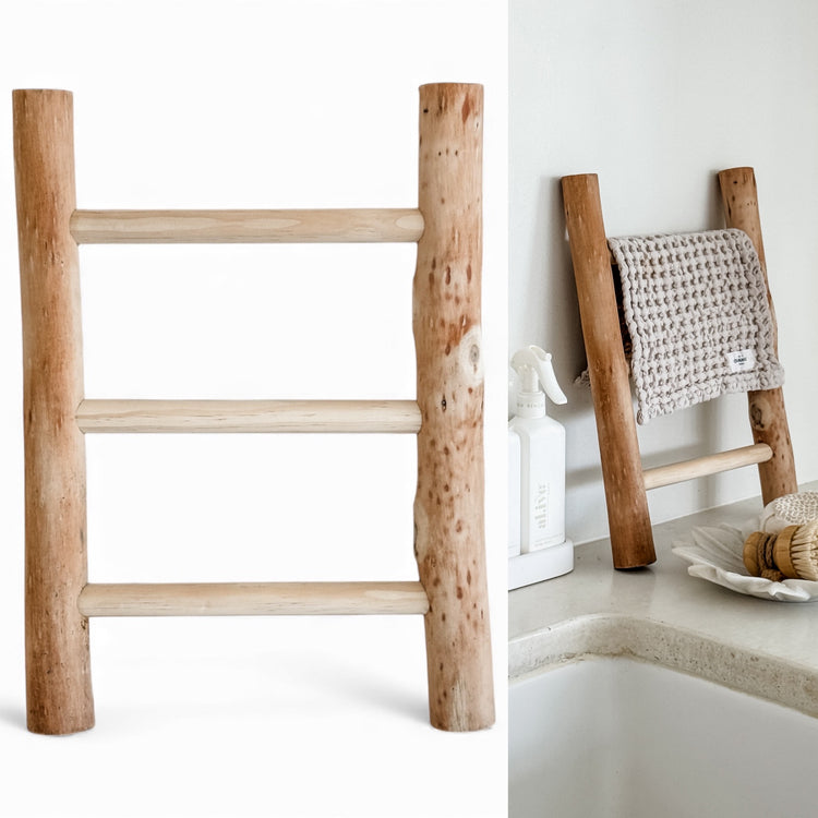 Natural Timber Display Ladder