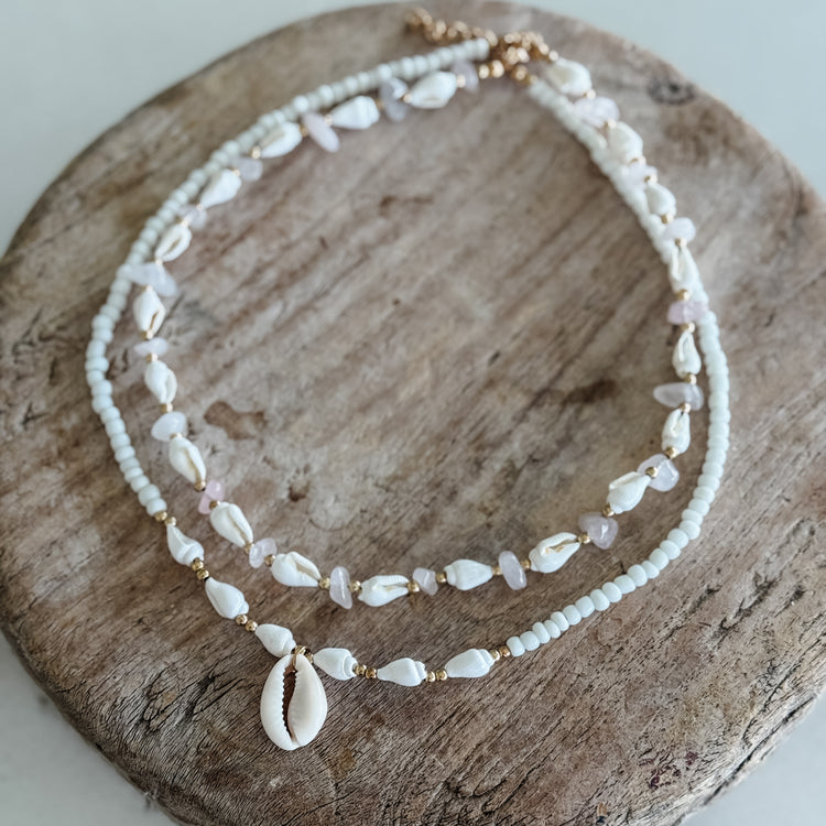 Conch Shell & Quartz Choker Combo | Willow & the Waves Collection Preorder