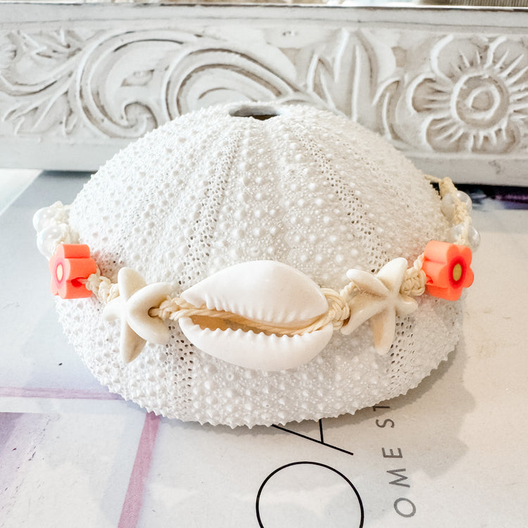 Coastal Bloom Shell Anklet Bracelet