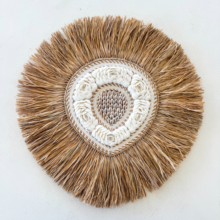 Amara Shell Heart Wall Hanging – 50cm