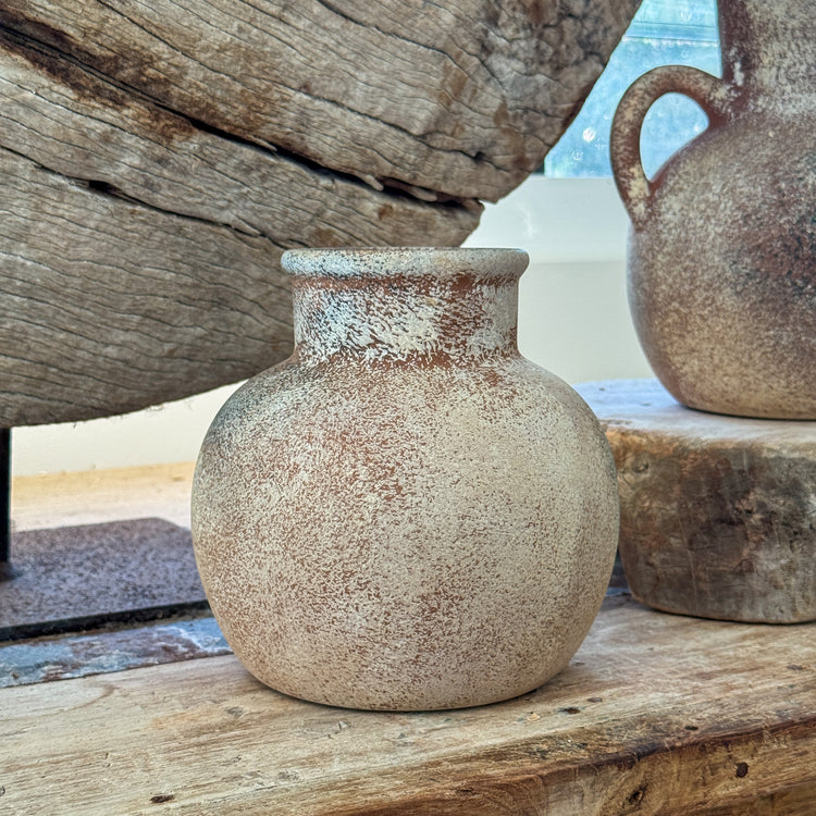 Noor Rustic Globe Pot | 15 cm