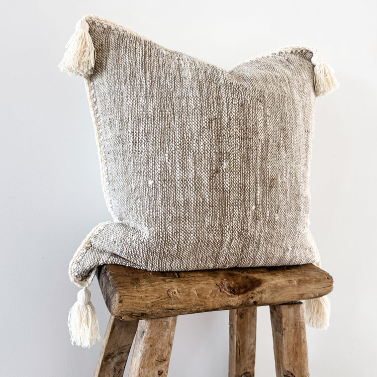 Husk Tassel Cushion Cover | 50x50cm