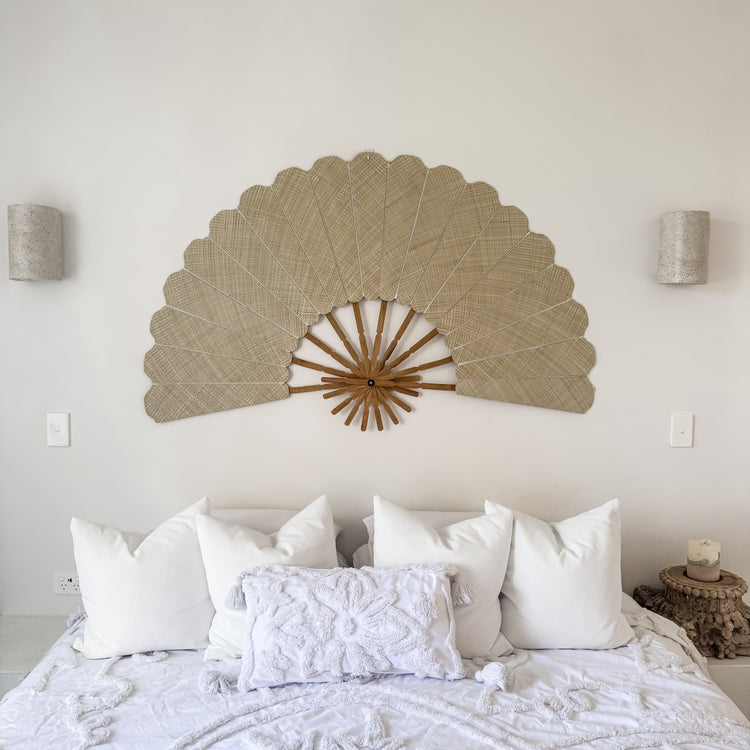 Natural Grande Wall Fan Preorder