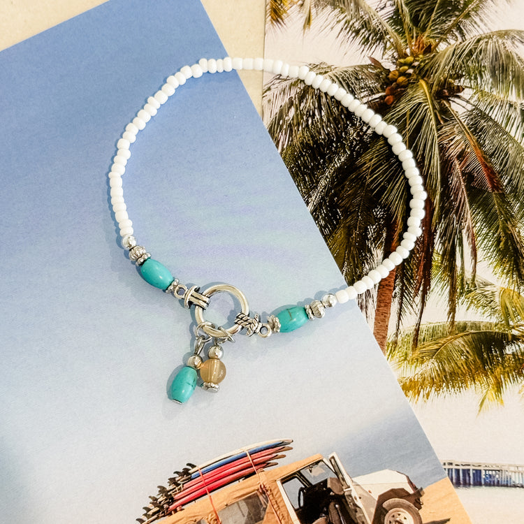 Azure Breeze Anklet | Willow & the Waves Collection Preorder
