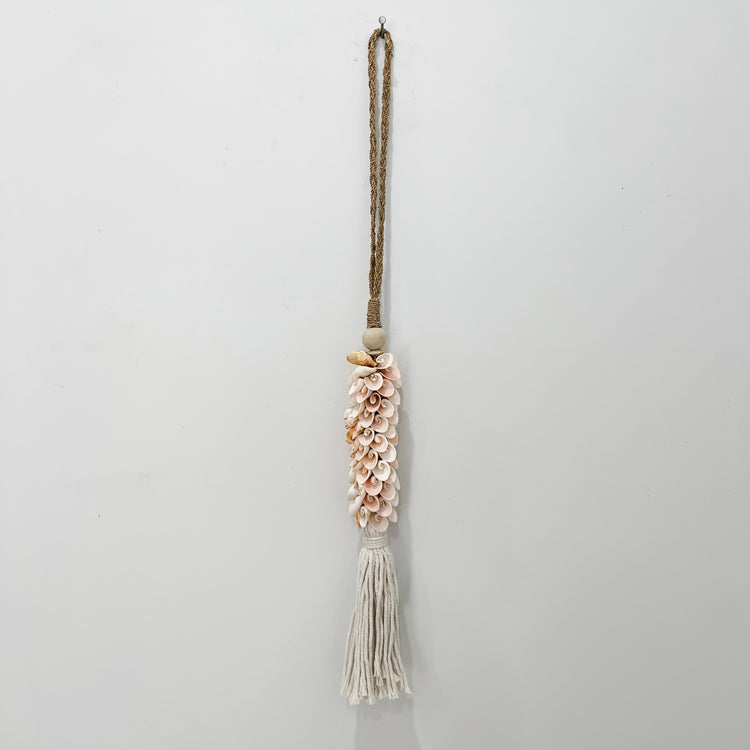 Blush Shell Wall Tassel