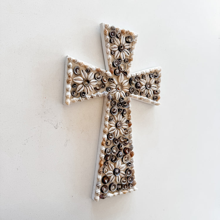Coastal Grace Shell Cross
