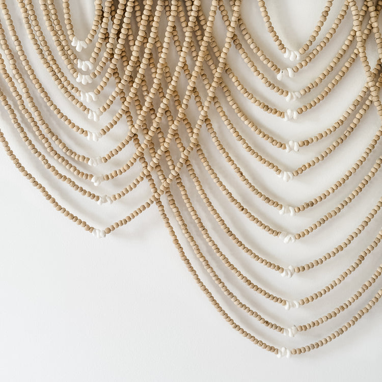 Waterfall Bead Wall Hanging | Natural Preorder