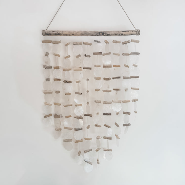 Capiz & Driftwood Wall Hanging Preorder