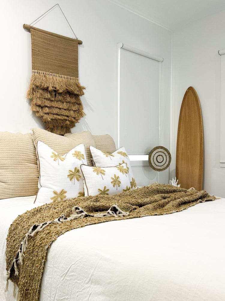 Latte Palms Cushion Cover | 50x50cm
