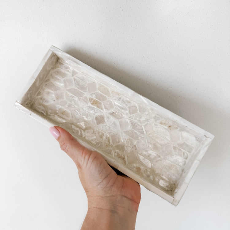 Belle Inlay Tray – Ivory