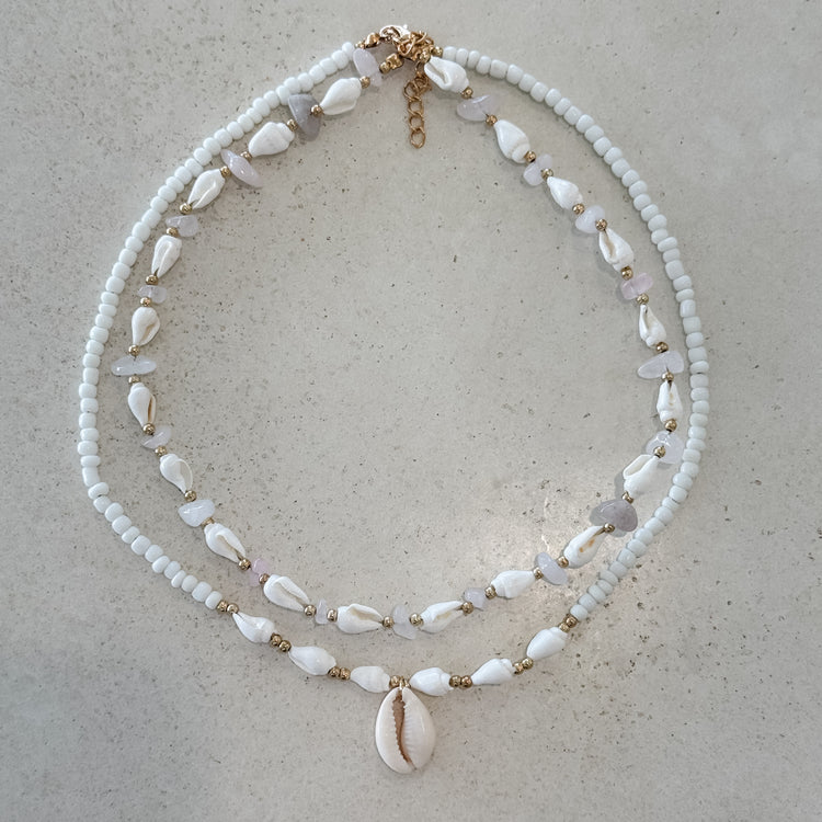 Conch Shell & Quartz Choker Combo | Willow & the Waves Collection Preorder