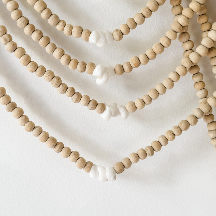 Waterfall Bead Wall Hanging | Natural Preorder