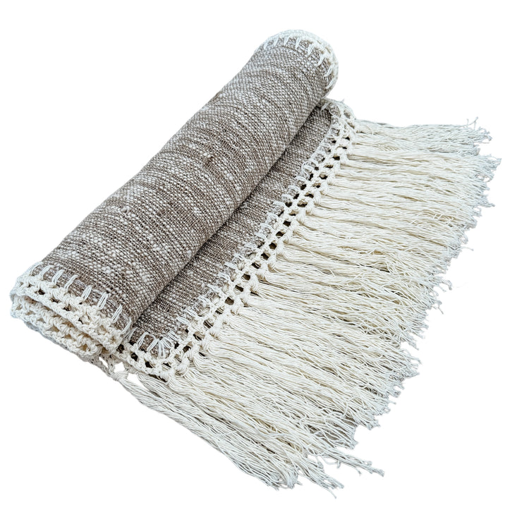 Husk Bed Runner | Table Runner | Fringe | 47x230cm