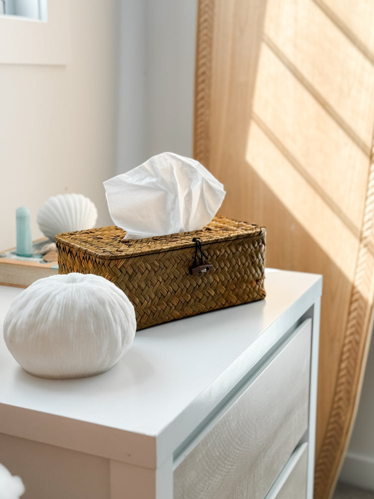 Rattan Tissue Box