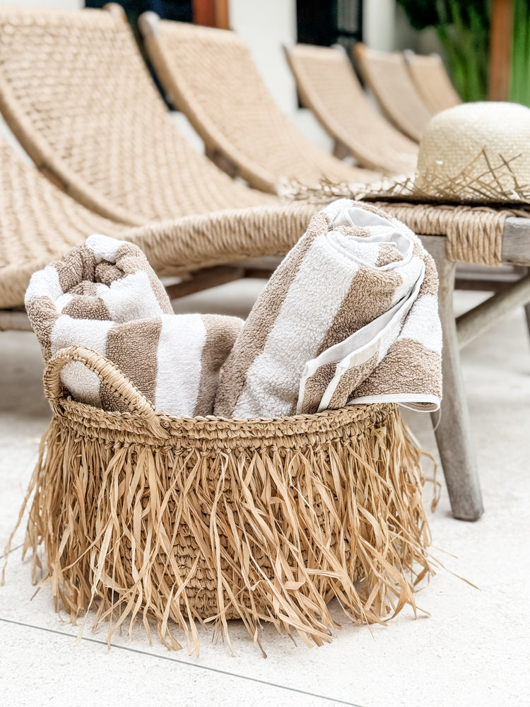 Bora Bora Raffia Baskets