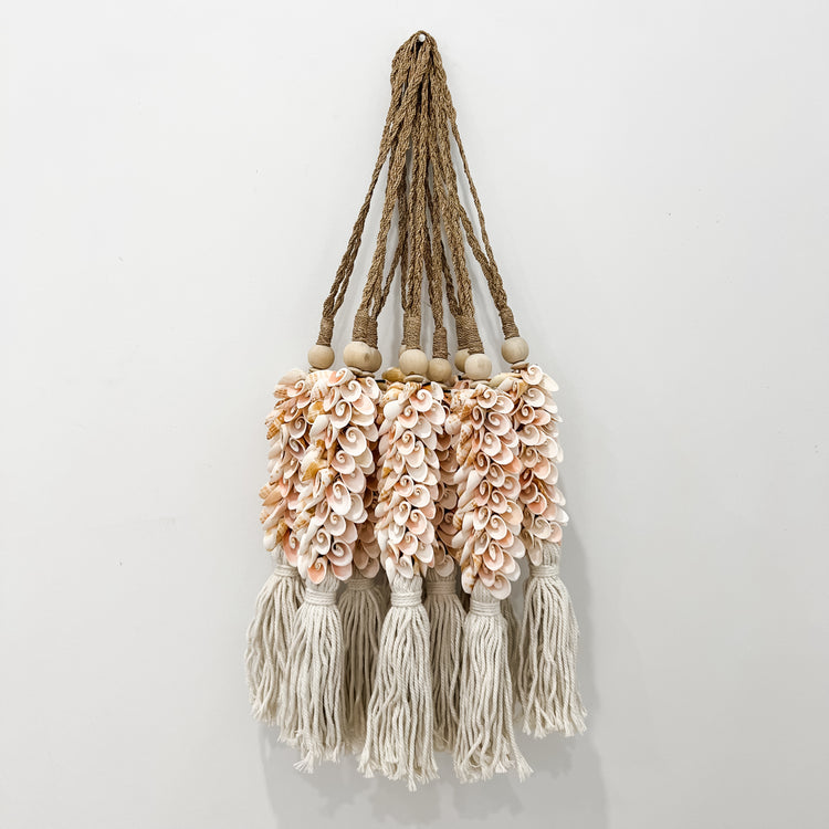 Blush Shell Wall Tassel