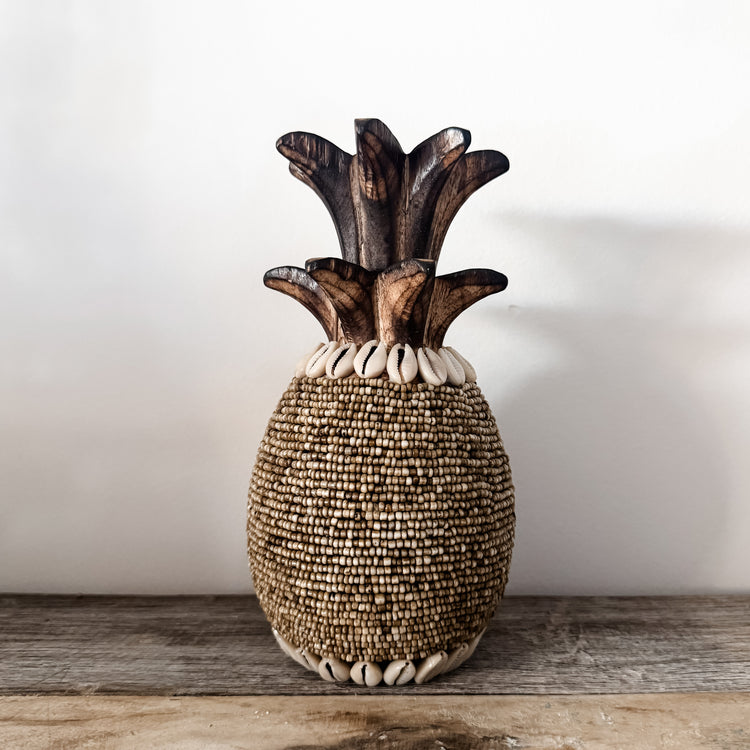 Coastal Beaded Pineapple – Natural
