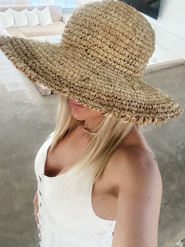 Seabreeze Raffia Sun Hat Preorder