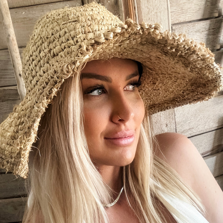 Seabreeze Raffia Sun Hat Preorder