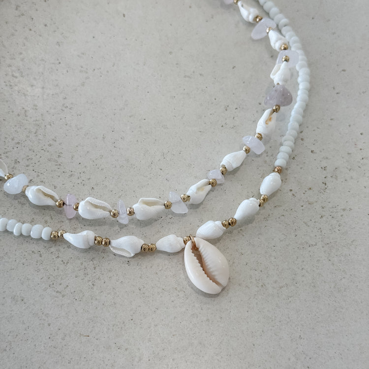 Conch Shell & Quartz Choker Combo | Willow & the Waves Collection Preorder