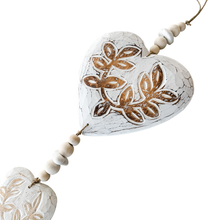 Hearts Garland| White | 85cm Preorder