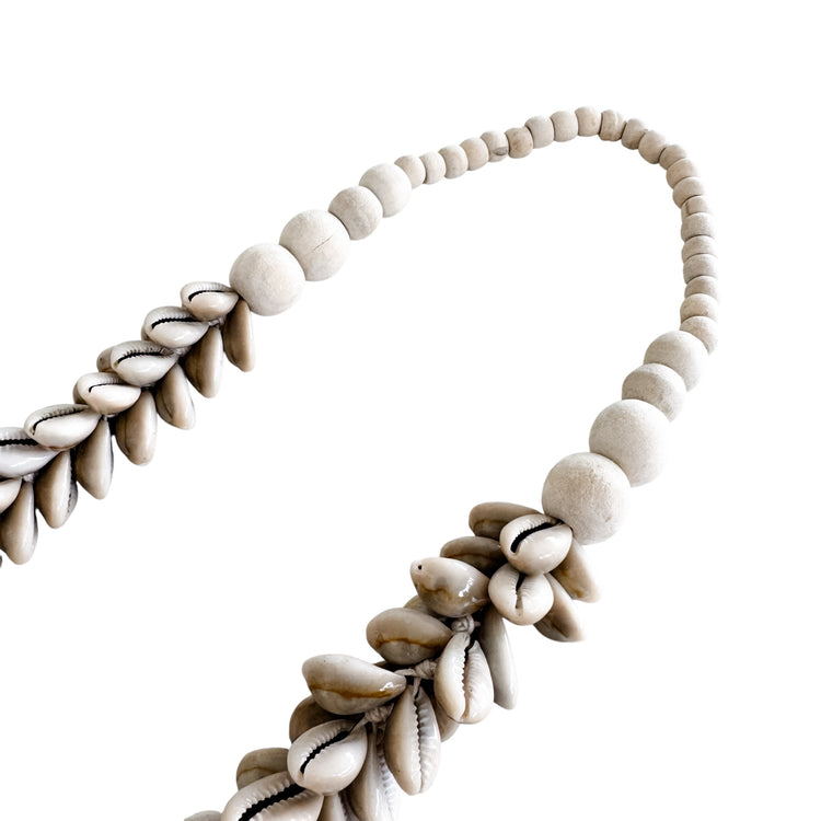Cowrie Shell & Natural Bead Necklace