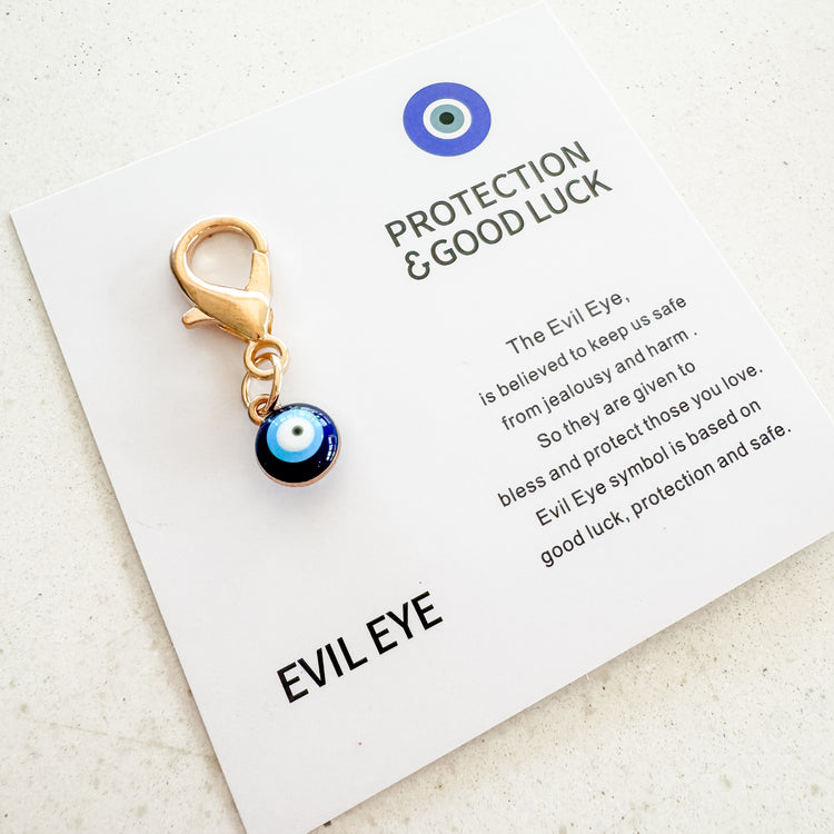 Evil Eye Protection Keyring – Gold