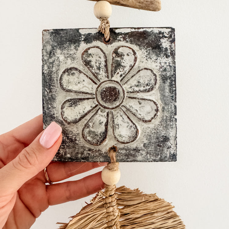 Bora Bora Flower Leaf Wall Hanging