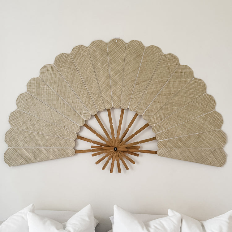 Natural Grande Wall Fan Preorder