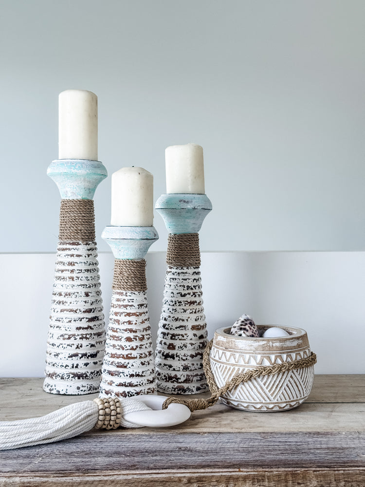 Coastal Candle Holders | Set of 3 Preorder