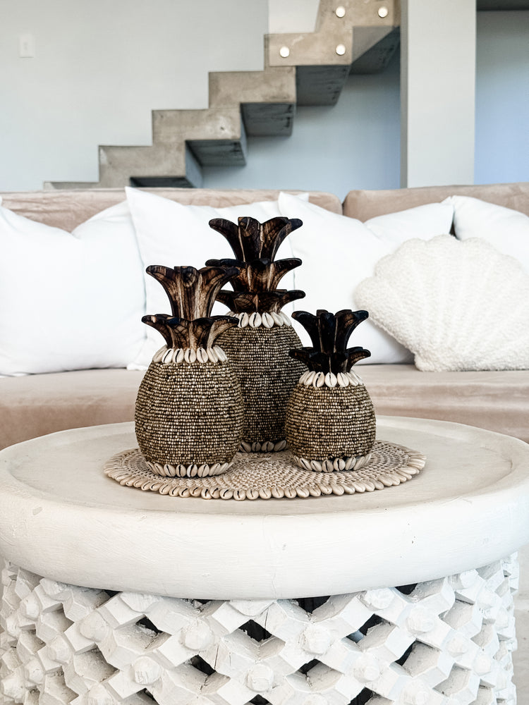 Coastal Beaded Pineapple – Natural