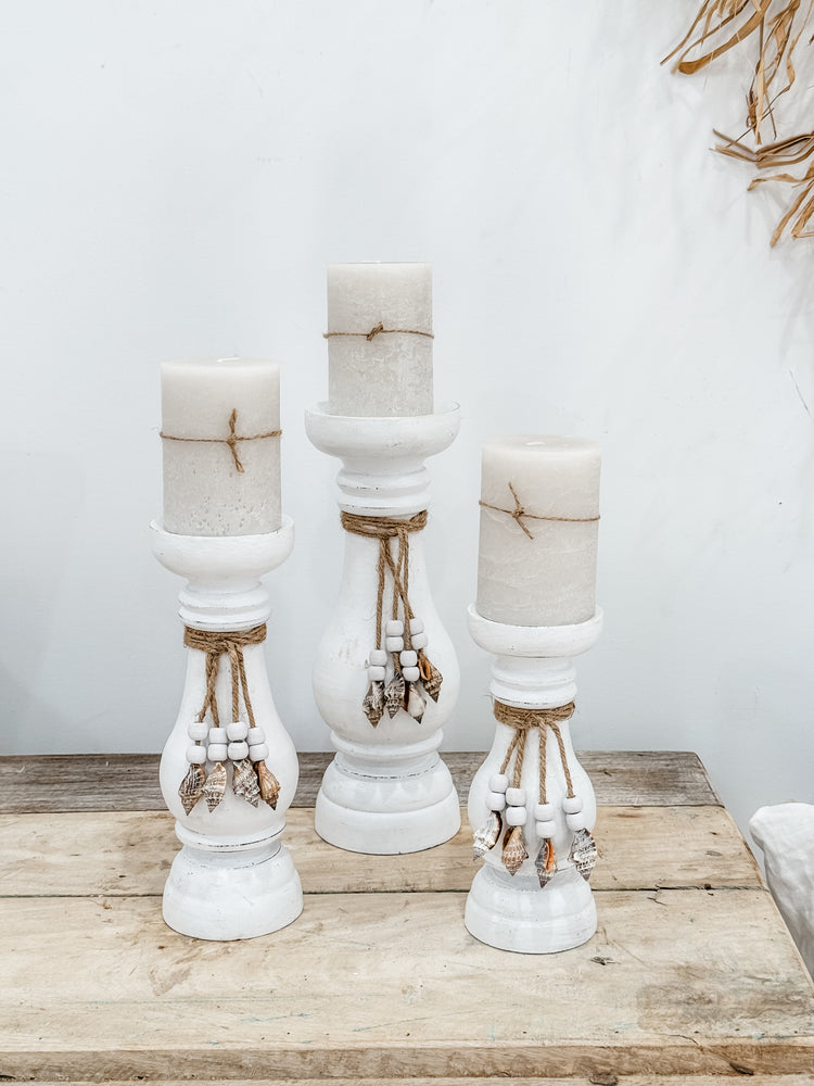 Tide Candle Holders | White | Set of 3 Preorder