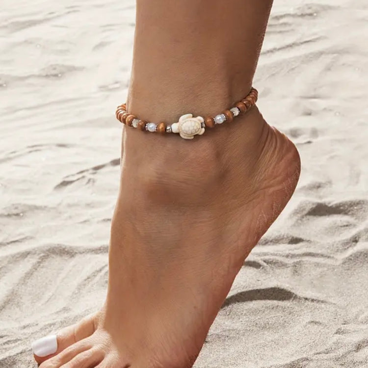 Sea Turtle Anklet/Bracelet Set | Willow & the Waves Collection