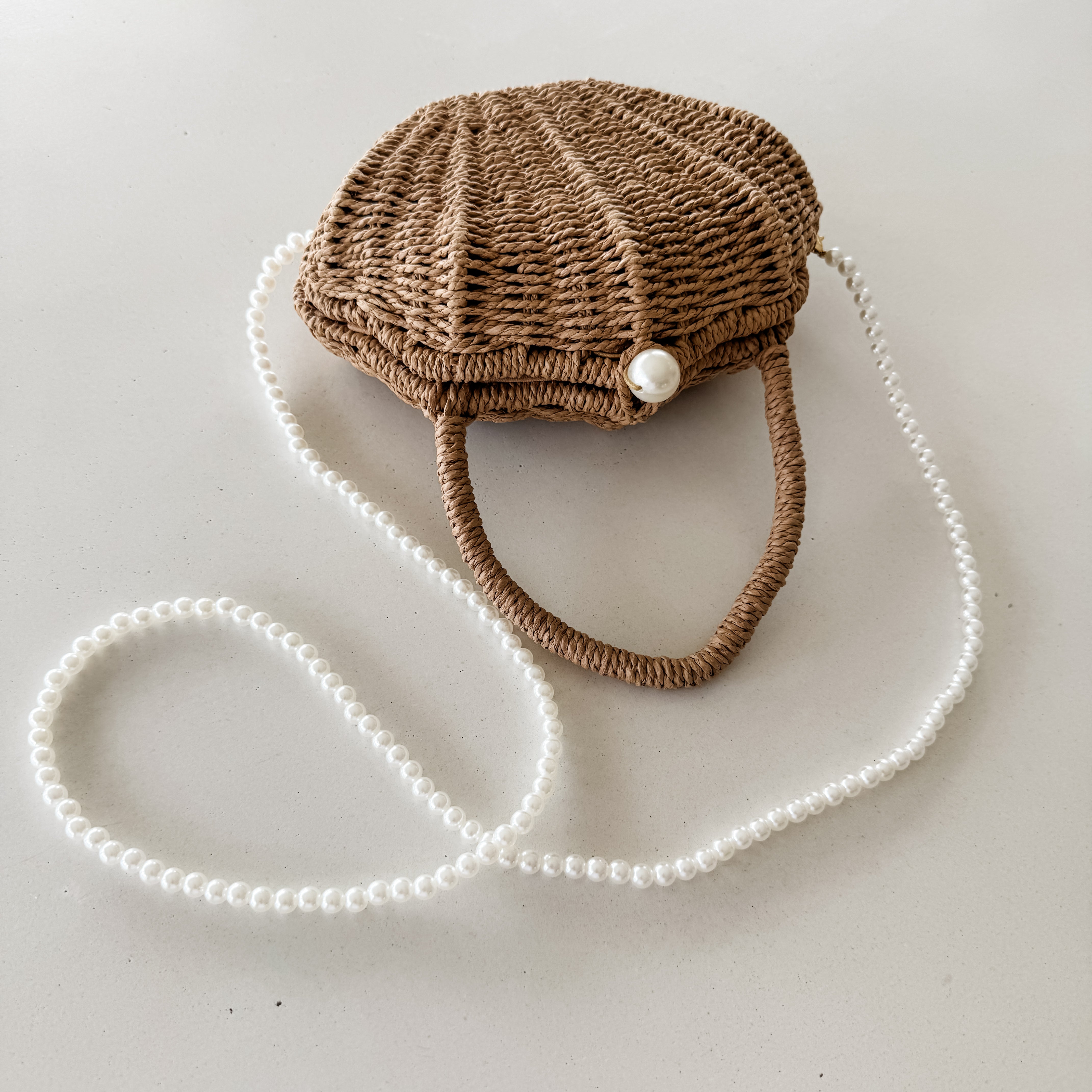 The Shell Handwoven Wire Bag In Copper