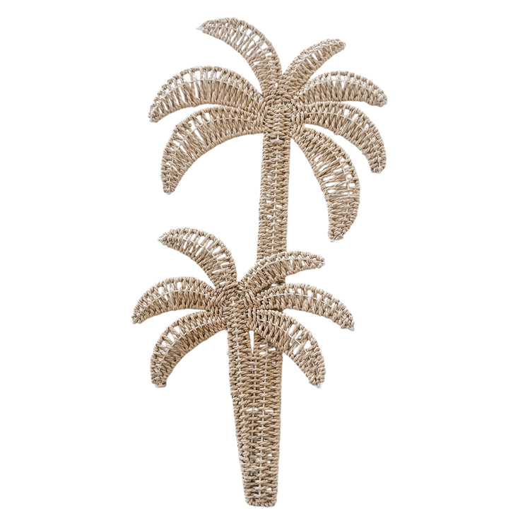 Rattan Palm Tree Wall Hanging | 66x33cm