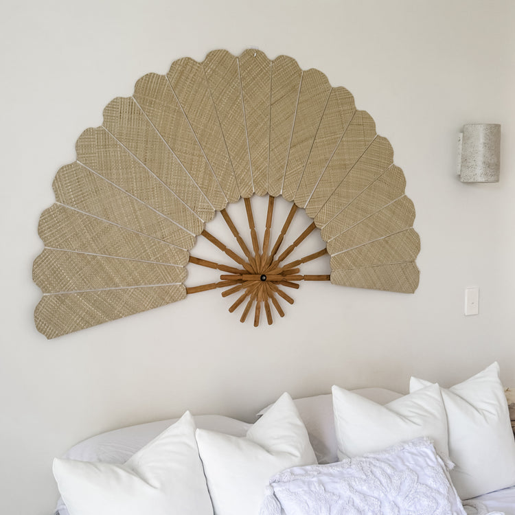 Natural Grande Wall Fan Preorder