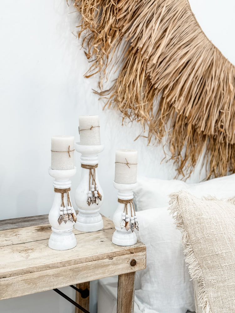 Tide Candle Holders | White | Set of 3 Preorder