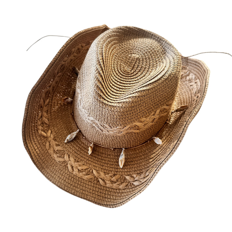 Coastal Drift Shell Hat – Brown