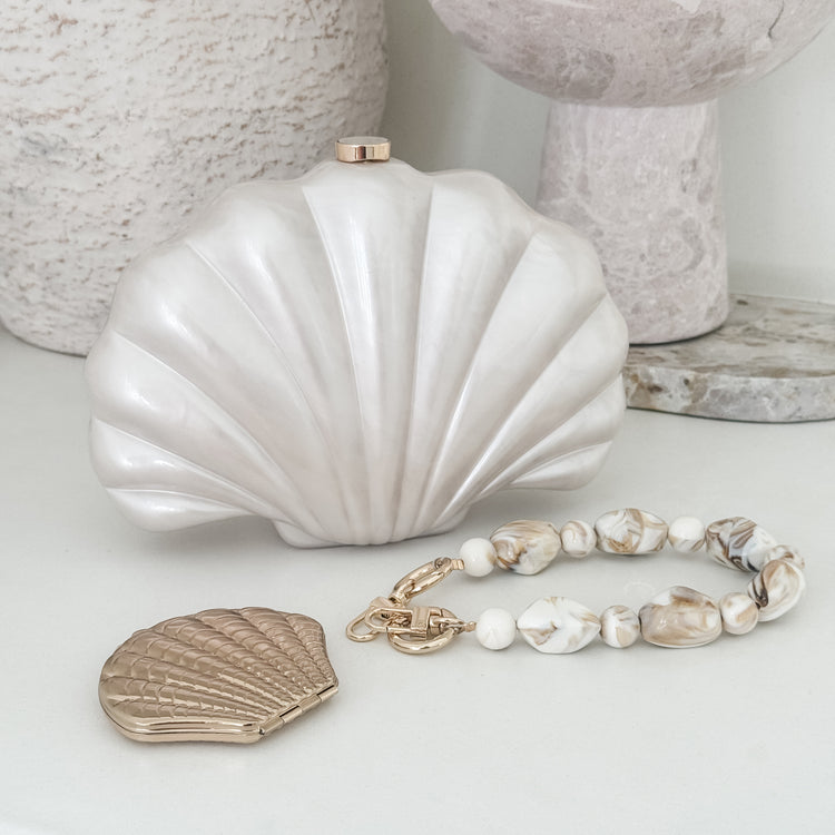 Pearl Shell Clutch Handbag | Willow & the Waves Collection